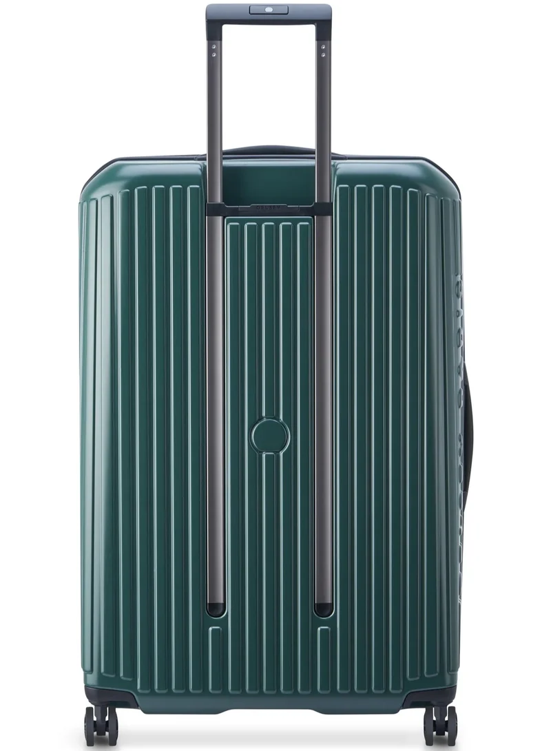 ديلسي _باريس حقيبة سفر سيكورتايم زيب  سم بعجلات قابلة للتوسيع وفتحة علوية - أخضر داكن